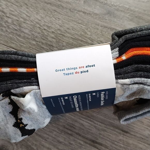 Brand New Printed‎ 6-Pack Size Medium (13-3Y) Halloween Unisex Ankle Socks - Picture 9 of 9